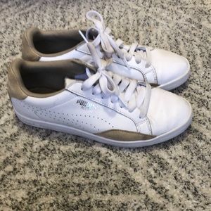 Puma match leather sneakers
